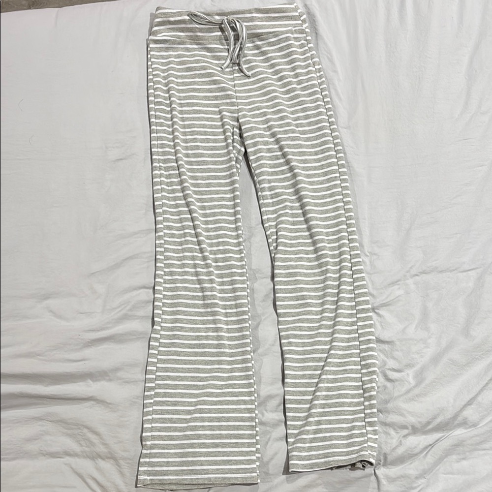 SHEIN Gray Striped Pajama Pants